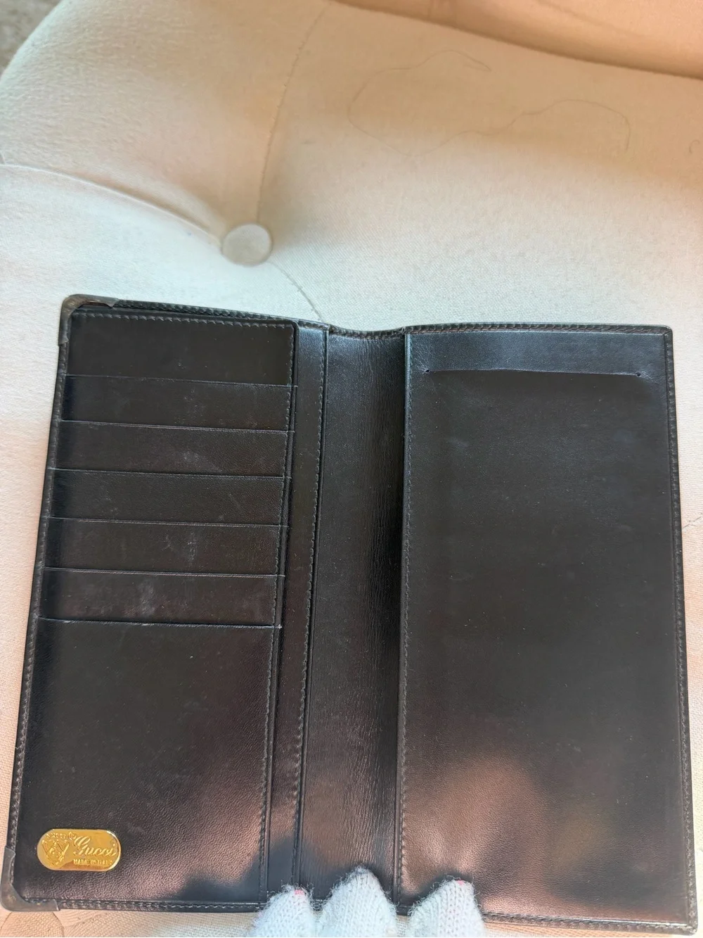Authentic Black Gucci Leather Men’s Wallet